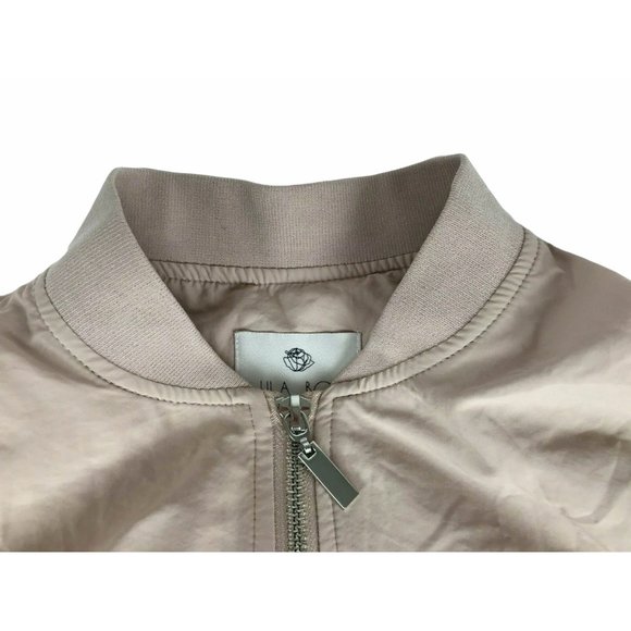 Lila Rose Vintage Bomber Jacket Rose Pale Pink FXS - Picture 3 of 8